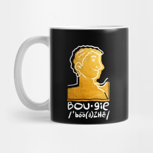 /ˈbo͞o(d)ZHē/ Mug